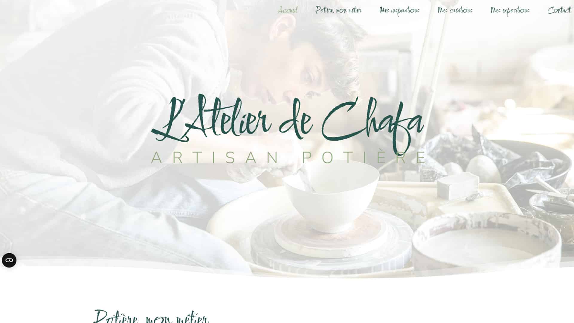 réalisation site internet vitrine artisan potier Occitanie