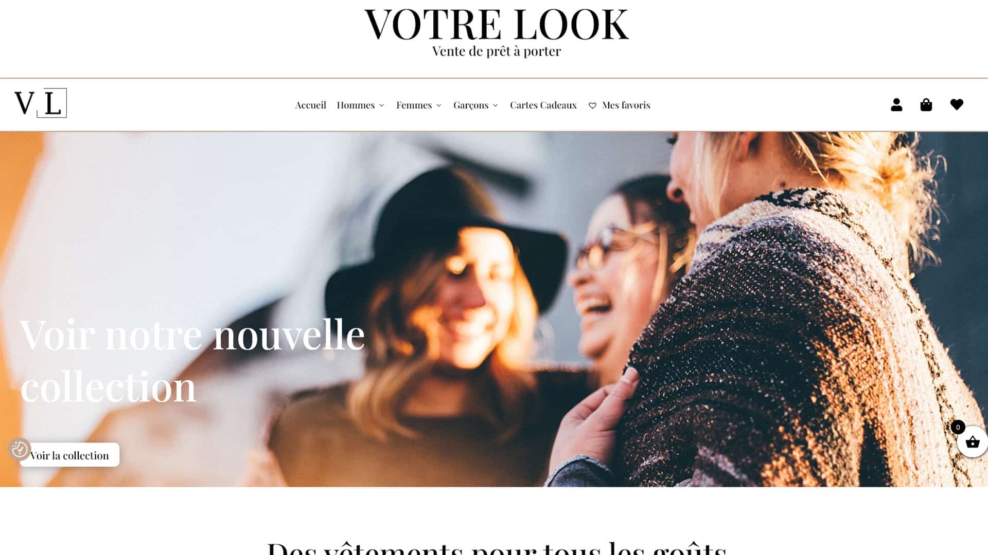Réalisation d'un site e-commerce pour de la vente de vêtements en ligne en Occitanie